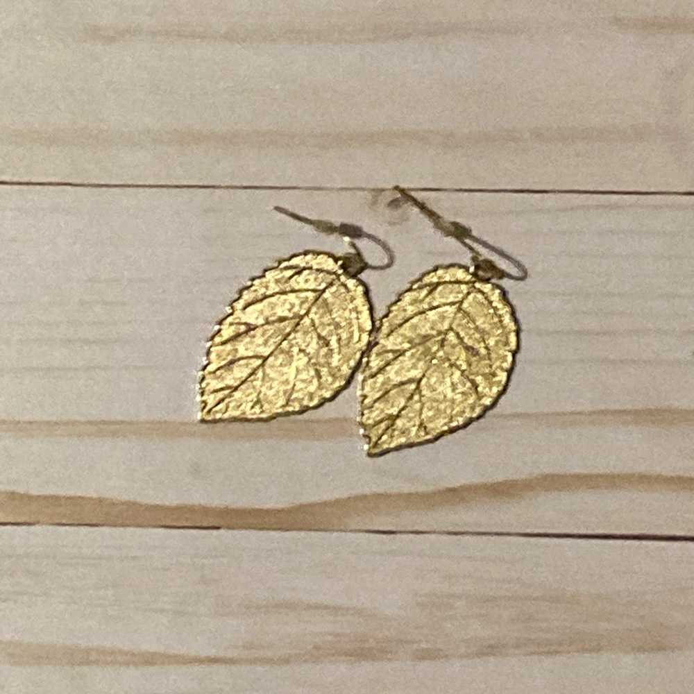 Gold Leaf Earrings